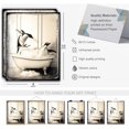 thumbnail image 3 of Funny Bathroom Wall Hieng Bathroom Decor Bathroom Accessories Prints Paintings for Home Farmhouse Bedroom Washroom Humor Black And White Animals Cow in Toilet Wall Decor, 3 of 6