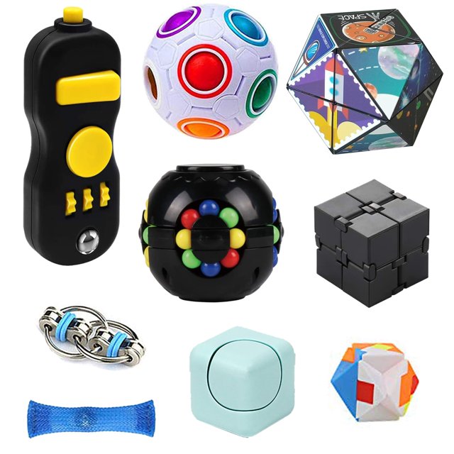 Set Fidget Toy SweFuncy, paquete de 10 unidades, Magic Cube Infinity Pad