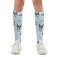 thumbnail image 4 of Kuromi And My Melody Compression Socks For Women And Men Support Knee High Socks For Running Hiking Athletic Nursing, 4 of 7