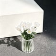 thumbnail image 4 of Handmade Glass Artificial Flower Bouquet, Exquisite Handmade Glass Artificial Flower Bouquet, Mini Floral Arrangement Ornament, Fresh Desktop Decor for Home Bedroom Wedding Festival Gift Display, 4 of 7