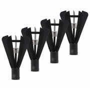 Legends International Big Kahuna Tiki Torch Head Fin Style - 4 Pack