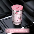 thumbnail image 5 of Cartoon Hello Pink Cat 30oz Tumbler with Handle Cute Kawaii Water Bottle for Girl Women Stainless Steel Insulated Travel Coffee Cup with Straw and Lid, 5 of 5
