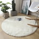 thumbnail image 3 of Alfombra redonda de felpa de seda para colgar en la silla, tapete de yoga, tapete para sala de estar, dormitorio, sofá, tapete antideslizante de fácil cuidado, 3 of 6