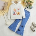 thumbnail image 2 of JUMEYU Baby Girl Fall Outfits Toddler Girl Clothes Long Sleeve Print Tops and Pants 2PC Little Girl Winter Outfits 3T 4T (E,3-4 Years), 2 of 3