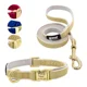 thumbnail image 1 of Ke Woow Set Rosetta Collar Correa Terciopelo Metal Grabado M, 1 of 8