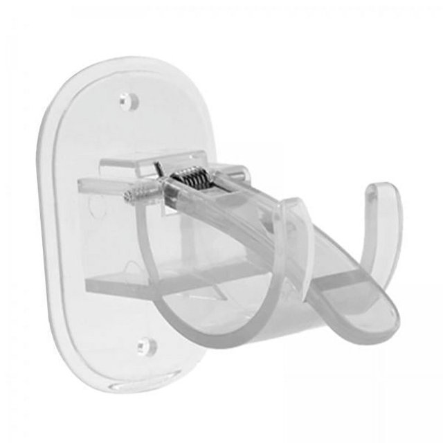 2x Ganchos para Barra de Cortina, Soportes para Barra de Cortina para, Sin Taladro, Soportes para Barra de Cortina Portátiles para Sala de Estar, Baño 2 piezas