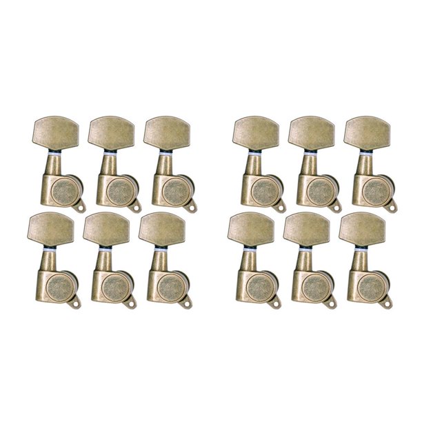 Yuarrent Clavijas de afinación de 6 piezas, accesorio de instrumento musical, mango de ajuste Simple, cabezales de máquina, piezas de guitarra para Type2 NO2 Yuarrent CBP378689