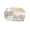 Beige, variant on Compact 5 Part Beauty Storage With Turn Table And Sections For Makeup Brushes Hair Accessories