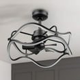 thumbnail image 6 of Honeywell Ormiston Fandelier 22" Black Contemporary Indoor Ceiling Fan with Lights and Remote Control, Color Changing LED, Reversible Motor, 6 of 14