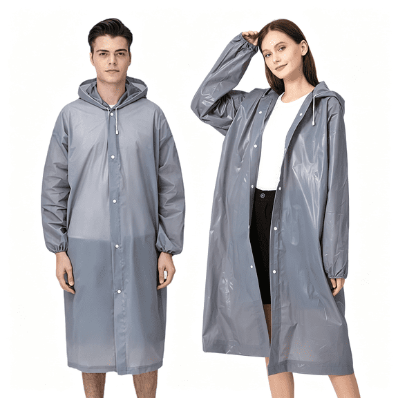 TELOLY Rain Poncho Raincoats for Adult Reusable - 2-5 Pack Waterproof Rain Coat with Hood,Rain Gear for Men Women Adult Rain Coat