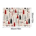 thumbnail image 3 of WEGFTDUOP Christmas Placemat Table Mat Christmas Home Living Room Decoration Placemat, 3 of 6