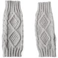 thumbnail image 4 of Gants d'Hiver Sans Doigts pour Femmes Chauds Tricotés Chauffe-Poignet Mitaines, 4 of 5