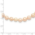 thumbnail image 2 of 925 Sterling Silver Pearl Chain Necklace Rhod-plated 6-7 mm Pink FWC 18 inch 6 to 7, 2 of 4