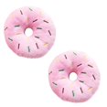 thumbnail image 2 of 2PCS Doughnut Pet Toy Interactive Bite-resistant Plush Cat Toy Squeaky Dog Toy, 2 of 10