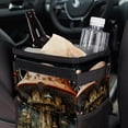 thumbnail image 6 of Bohemia Foldable Mini Trash Can Car Trash Can with Lid Leak-Proof Hanging Storage Bag for Car, 6 of 6