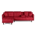 thumbnail image 3 of Sala Modular Sofá Cama De Lino Rojo Makora Modelo Harper, 3 of 10