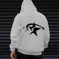 thumbnail image 2 of Valora Men Sweatshirt Men's Hooded Sweatshirt for Casual Style with European Embroidery Versatile Hoodie Cardigan Top for Men and Women Grey XL, 2 of 7