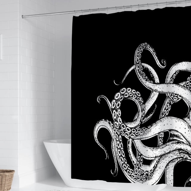 Guardoinrt Polyester Premium For Luxurious Feel Decor Shower Curtain For Bathroom Easy To Install HD Printing YL490-2