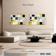 thumbnail image 4 of Elephant Stock Abstract Geometric Concept Wall Art - Horizontal Canvas Wall Art - Living Room Wall Decor - Abstract Canvas - Yellow And Black Decor - 48" x 32", 4 of 8