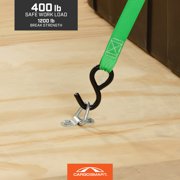 CargoSmart Bolt-On Light Duty D-Ring, 4-Pack, 1/4in. Dia.