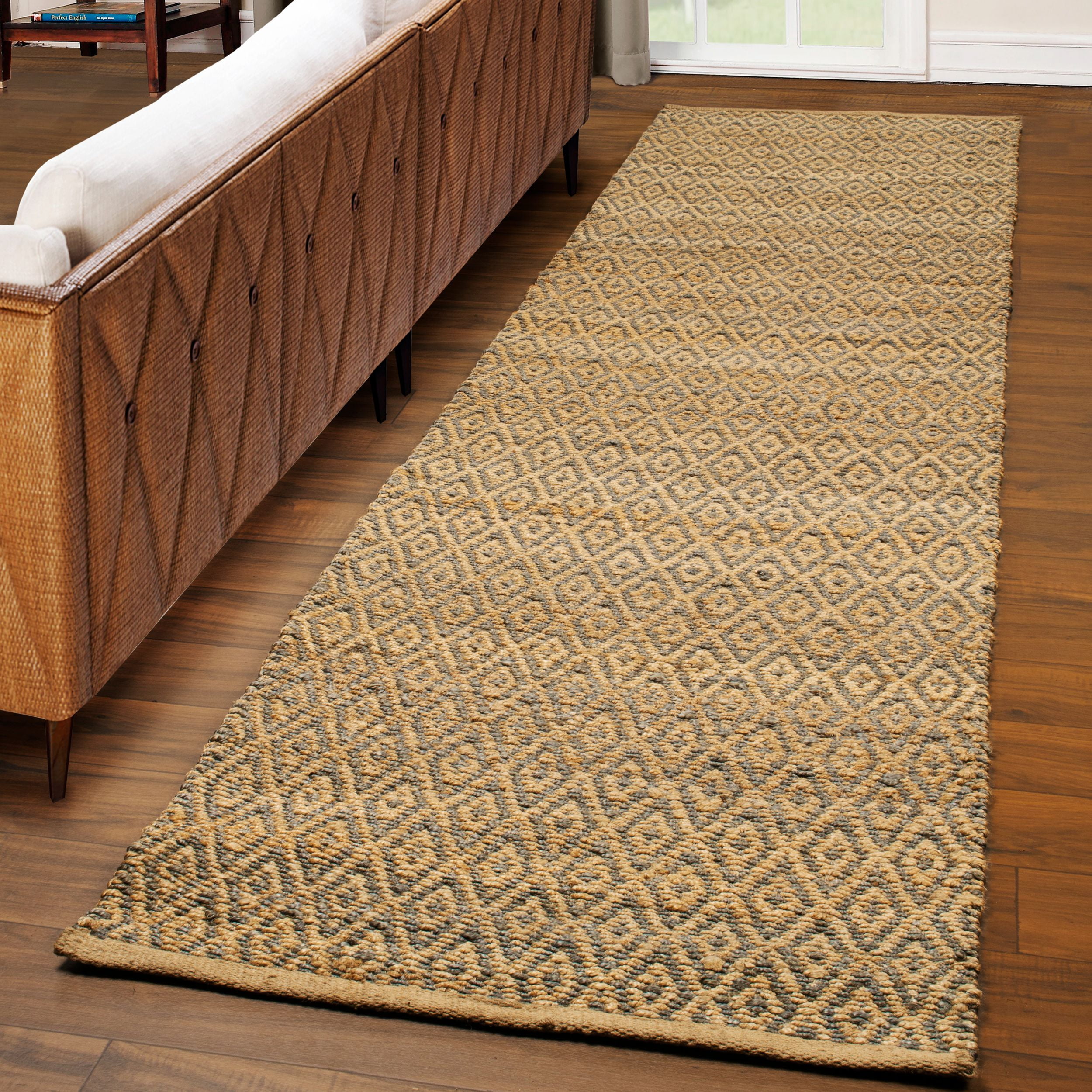 Superior Natural Diamond Collection Hand Woven Jute Rug Grey Superior Natural Diamond Collection Hand Woven Jute Rug Grey Com