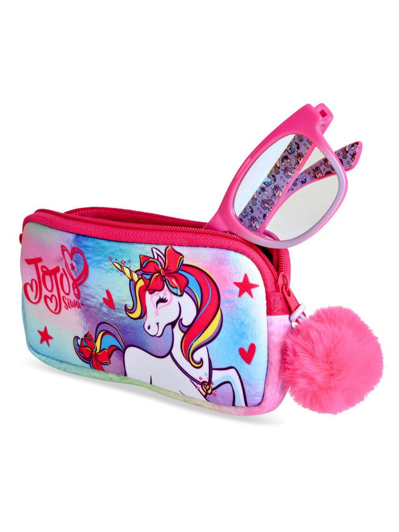 JoJo Siwa Character Blue Light Blocking Glasses For Children with Zippered Case