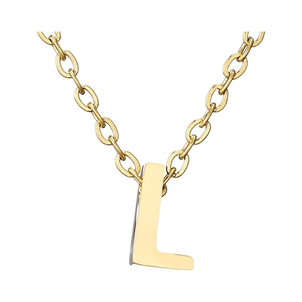Delicado collar de oro para las mujeres lindo nombre de la letra gargantilla collares para niñas joyas