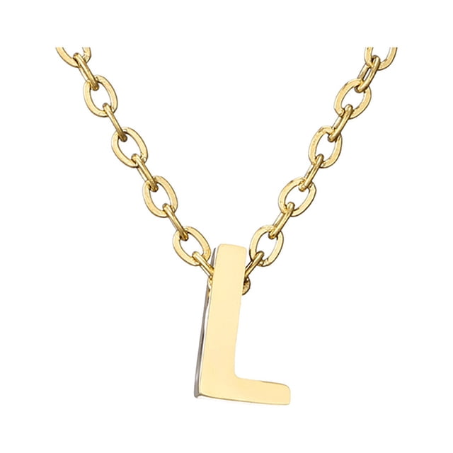 Delicado collar de oro para las mujeres lindo nombre de la letra gargantilla collares para niñas joyas