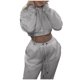 thumbnail image 1 of Conjunto de chándal de 2 piezas para mujer: sudadera con capucha y pantalones de chándal. Poliéster suave. Informal/deportivo. Para el día a día/vacaciones. S-XXL, 1 of 6