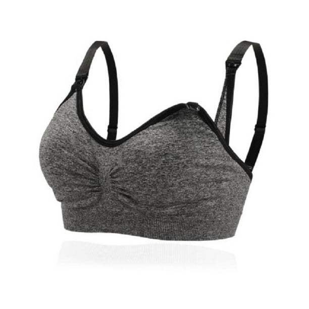 Sujetador de lactancia para madre Bralette de lactancia materna sin costuras (negro XL) Tmvgtek Para estrenar