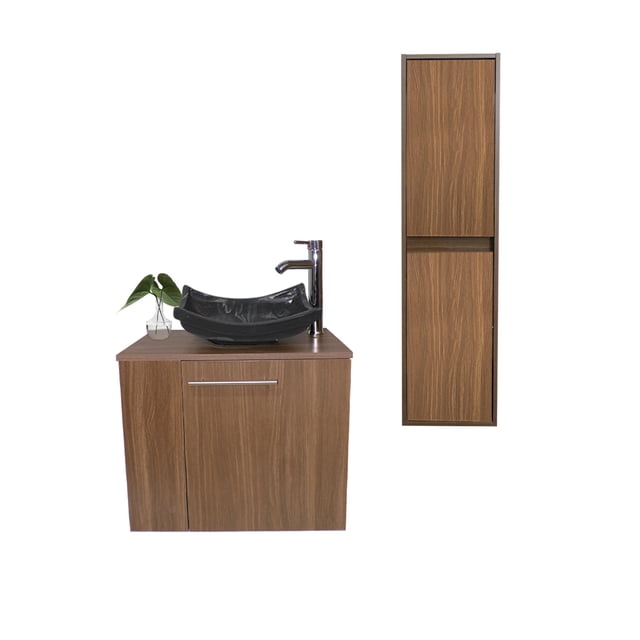 Combo De Gabinete Para Baño Lavamanos Y Monomando Derecho + Gabinete Organizador Garnier