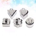 thumbnail image 1 of WHAMVOX 4Pcs Multi Shape Stainless Steel Baking Molds For Mousse Cake And Cookie Baking Tools, 1 of 8