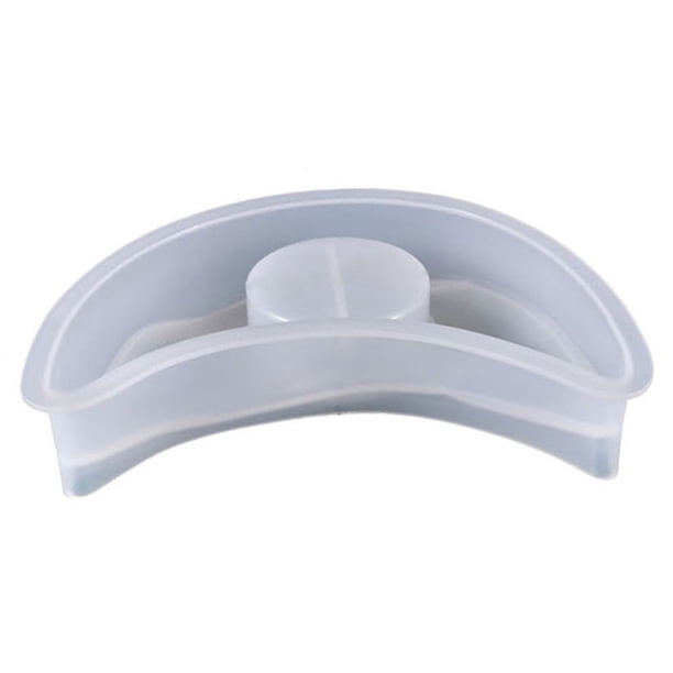 KAKOWELY Moldes de resina para portavelas de té, molde de silicona para modelado de luna para manualidades DIY