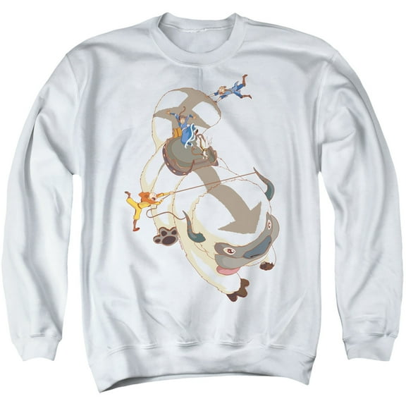 Avatar The Last Airbender Hang On Appa Unisex Adult Crewneck Sweatshirt