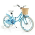 thumbnail image 1 of Costway Bicicleta para niños con ruedas de entrenamiento, manillar ajustable, asiento y freno de mano, color azul, 1 of 4
