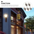 thumbnail image 3 of WINSKYALL Mini Wall Lamp Bronze Stainless Steel ABS Warm Yellow Light 5 Pieces, 3 of 9