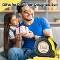 thumbnail image 4 of WMGHA ‌Engraved Tape Measure Gift‌ - Dad Gifts from Son Daughter, Fathers Day Birthday Christmas Gifts for Dad, Tool Gifts Woodworker Carpenter Gifts, No One Measures Up to You, 4 of 5