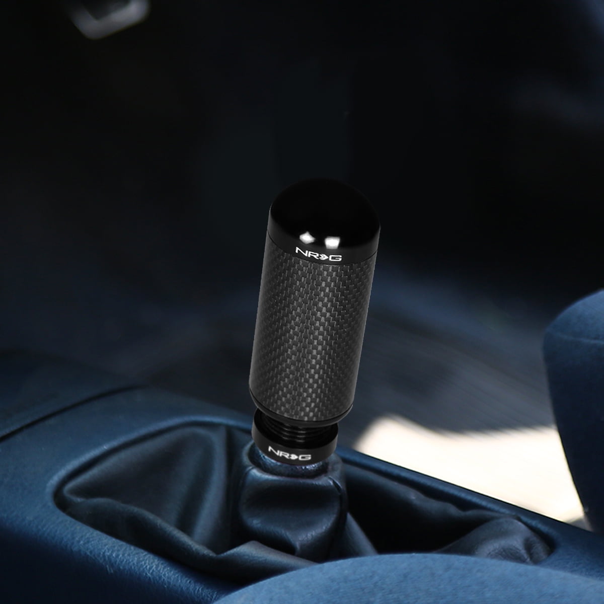 NRG ANODIZED TYPE-R STYLE SHORT THROW 5-SPEED SHIFTER SHIFT KNOB CARBON FIBER