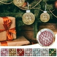 thumbnail image 2 of Matoen12 9Pcs 3.15" Christmas Ball Ornaments Shatterproof Christmas Hanging Decorations for Xmas Wedding Party Holiday Decorations(Silver), 2 of 3
