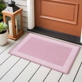 thumbnail image 4 of 2x3 Ft Entryway Area Rug, Pink Retro Greek Key Kitchen Rug Runner Washable Floor Mat, Geometric Greece Ancient Rustic Non Slip Indoor Door Mat Throw Carpet for Bathroom Living Room Bedroom, 4 of 8