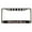 chrome/black/white, variant on Pitbull Mom with Paw Prints(Dog Lovers) Style Heavy Duty Metal License Plate Frame Personalised/Car Accessories Car Tag Holder Cover (Chrome/White/Black)