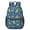 Astronaut and Moon, variant on Astronaut and Alien Black Pattern 17" School Backpacks for Teens,Waterproof Oxford Fabric,S-Shape Padded Straps for School,Travel,Hiking,Camping