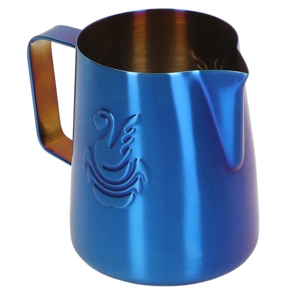 Jarra para espumar leche, jarra para espumar leche, jarra para espumar leche de 380 ml, taza para espumar café, elaborada por expertos