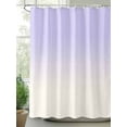 thumbnail image 2 of Romantic Purple Shower Curtain, White Gradient Waterproof Shower Curtain Set with 12 Hooks Lightweight Washable Fabric Shower Curtains for Bathroom 72x84 Inches, 2 of 6