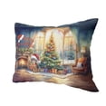thumbnail image 2 of Merry Christmas Abyssinian Santa Hat Xmas Tree Winter Holiday Pillow Cushion Double Sided Cat Lover Kitten Owner Gifts Throw Pillow - 01013, 2 of 4