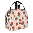 thumbnail image 2 of Easygdp Strawberry Floral Bolsa Térmica Premium - Tela Oxford Impermeable, Gran Capacidad, Bolsillo Frontal, Unisex para Trabajo, Escuela, Actividades al Aire Libre y Picnics, 2 of 8