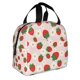 thumbnail image 2 of Easygdp Strawberry Floral Bolsa Térmica Premium - Tela Oxford Impermeable, Gran Capacidad, Bolsillo Frontal, Unisex para Trabajo, Escuela, Actividades al Aire Libre y Picnics, 2 of 8