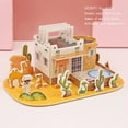thumbnail image 5 of Children's Puzzle DIY 3D Puzzle Toy Paper And EPS Foam Board Children's And Adults' Interesting And Creative DIY Toy Model Making Kit Children's Toy Girls And Boys. Villa Series (garden Villa), 5 of 5
