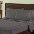 thumbnail image 2 of BNM Deep Pocket Cotton Blend Bed Sheet Set, King, Grey, 2 of 6