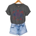 thumbnail image 7 of Vetsdori Women's Red White and Blue Shirts Short Sleeve Casual Pullover Fourth of July USA Years Anniversary Independence Day Graphic,Crew Neck Summer Shirts for Women Patriotic, 7 of 7